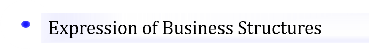 Expression of business structure